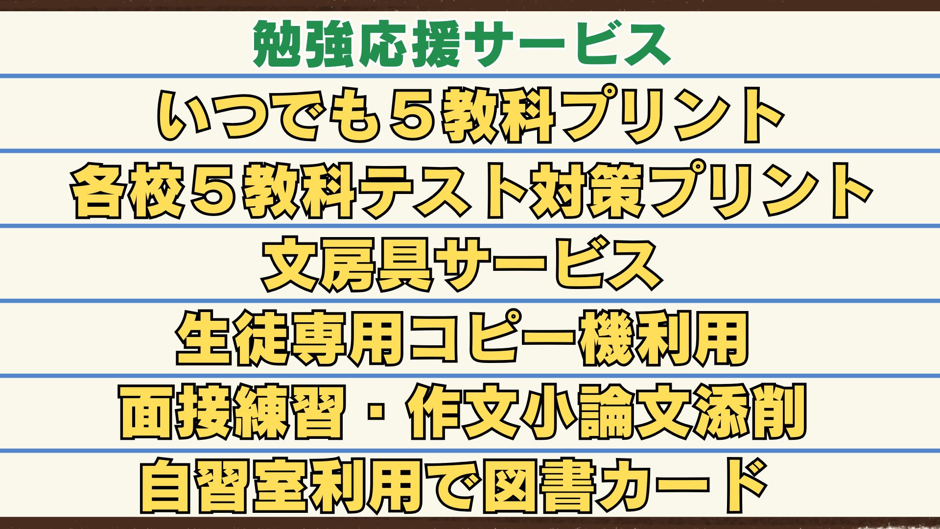 勉強応援サービス一覧