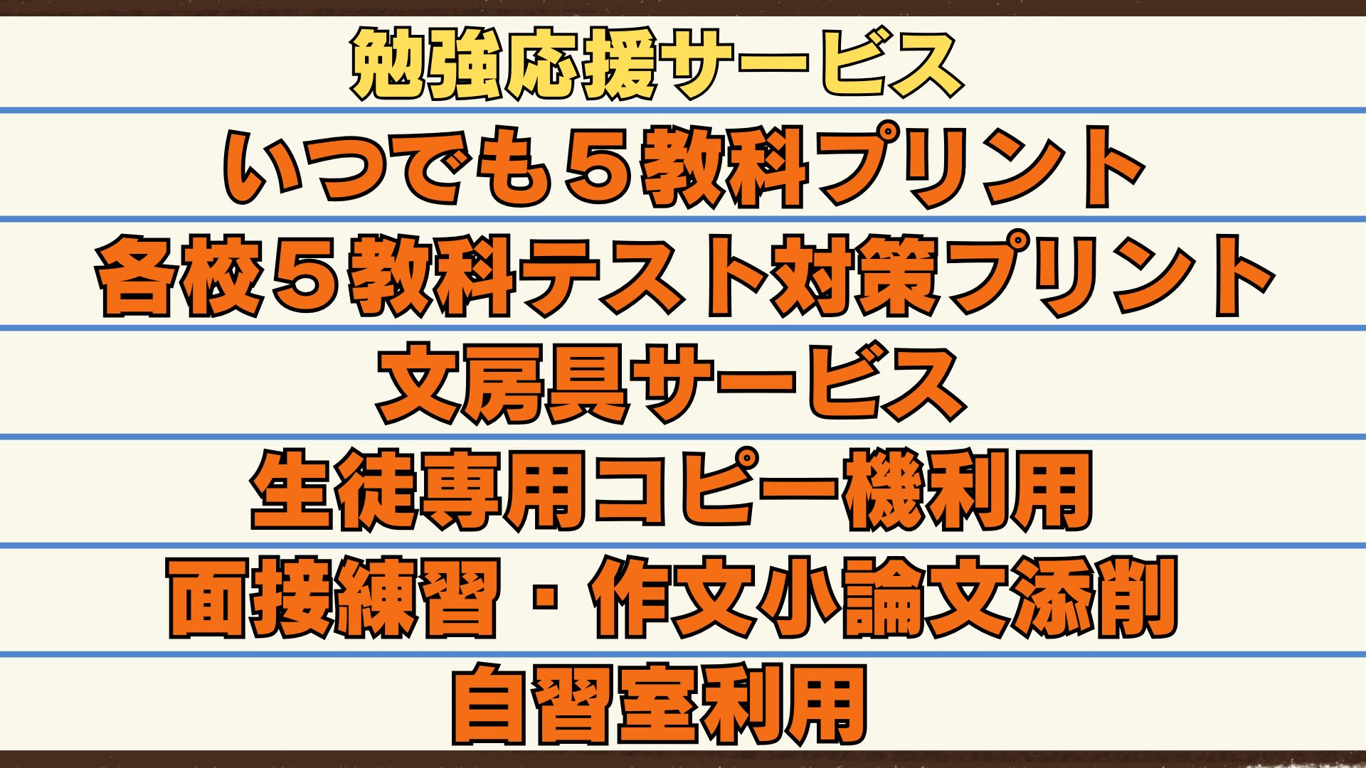 勉強応援サービス一覧