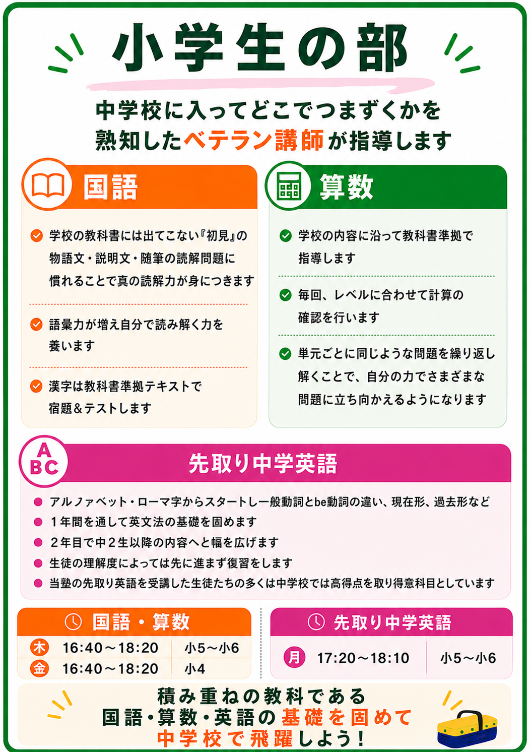 小学生コース説明